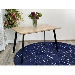 Стол ФИН 120 Дуб Бардолино/ черный каркас М-City