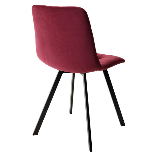 Стул CHILLI-Q SQUARE винный #16, велюр / черный каркас М-City