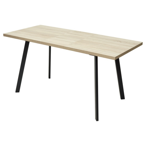 Стол ФИН 120 Дуб Бардолино/ черный каркас М-City