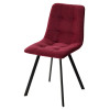 Стул CHILLI-Q SQUARE винный #16, велюр / черный каркас М-City
