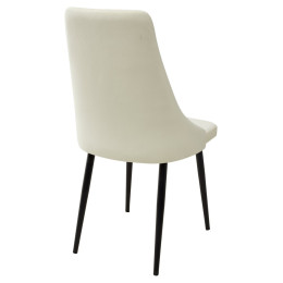 Стул Руссо Premier 01 Сливочный, велюр / черный каркас M-City БЕЗ НДС