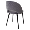 Стул MAX серый #27, велюр / черный каркас М-City