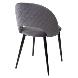 Стул MAX серый #27, велюр / черный каркас М-City