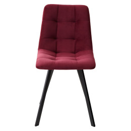 Стул CHILLI-Q SQUARE винный #16, велюр / черный каркас М-City