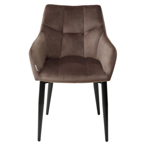 Стул HECTOR BLUVEL-38 LATTE, велюр/ черный каркас М-City