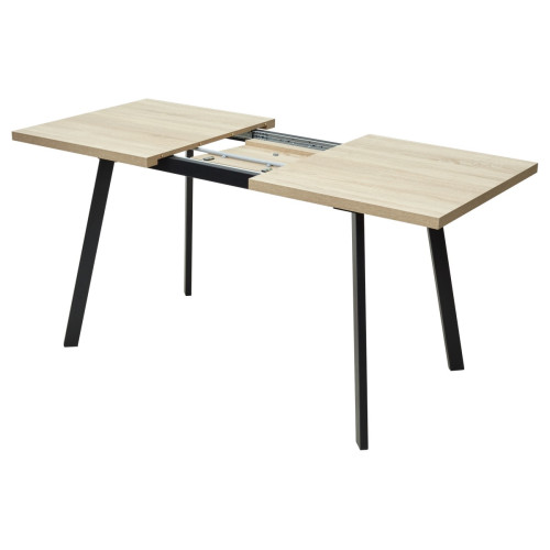Стол ФИН 120 Дуб Бардолино/ черный каркас М-City