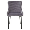 Стул САЛЬЕРИ, цвет темно-серый #C07, велюр / черный каркас М-City