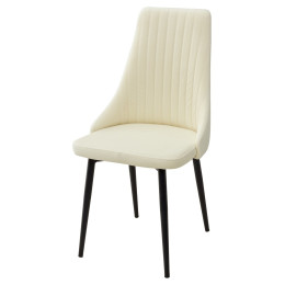 Стул Руссо Premier 01 Сливочный, велюр / черный каркас M-City БЕЗ НДС