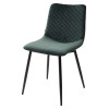 Стул TINTIN BLUVEL-78 GREEN / черный каркас М-City