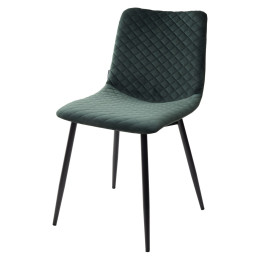 Стул TINTIN BLUVEL-78 GREEN / черный каркас М-City