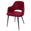 Стул FANTINE-LA ВИННЫЙ #16, велюр / черный каркас М-City