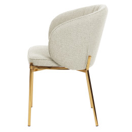 Стул DIANA TRF-11 светло-бежевый/ золотой каркас М-City