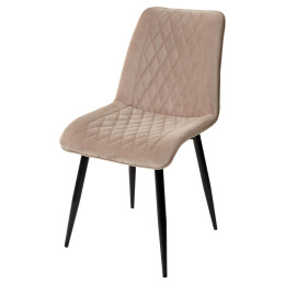 Стул Поль бежевый #5, велюр / черный каркас М-City
