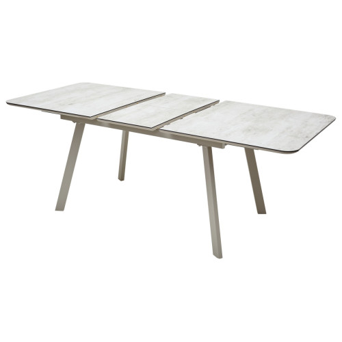 Стол ARUBA 140 BEIGE/ CAPPUCINO глазурованное стекло М-City