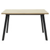 Стол ФИН 120 Дуб Бардолино/ черный каркас М-City