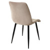 Стул Поль бежевый #5, велюр / черный каркас М-City