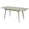 Стол ELIOT 120 GREY9 матовое стекло цвет шампань/ GREY9 каркас М-City