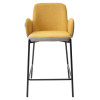 Полубарный стул NYX (H=65cm) VF106 желтый / VF120 серый М-City
