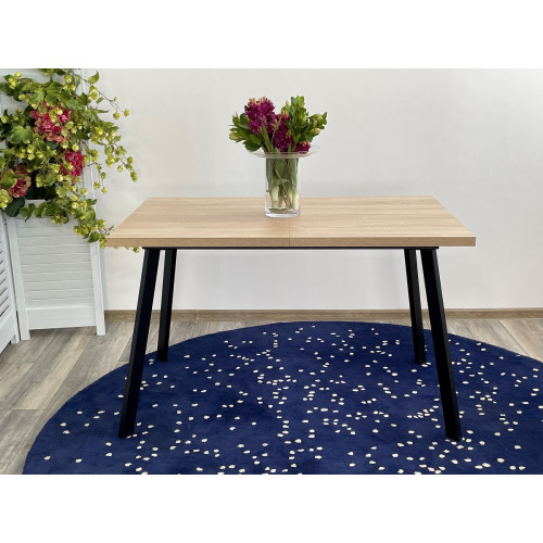 Стол ФИН 120 Дуб Бардолино/ черный каркас М-City