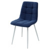 Стул CHILLI UF860-14B полночный синий, ткань/ белый каркас М-City