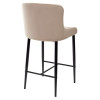 Полубарный стул ARTEMIS бежевый, велюр G108-74 (H=65cm) М-City