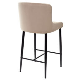 Полубарный стул ARTEMIS бежевый, велюр G108-74 (H=65cm) М-City