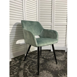 Стул ALLY VBP-216 античный зеленый/ черный каркас M-City