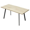 Стол ФИН 120 Дуб Бардолино/ черный каркас М-City