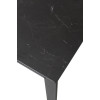 Стол CORNER 120 MATT BLACK MARBLE SINTERED STONE/ BLACK М-City