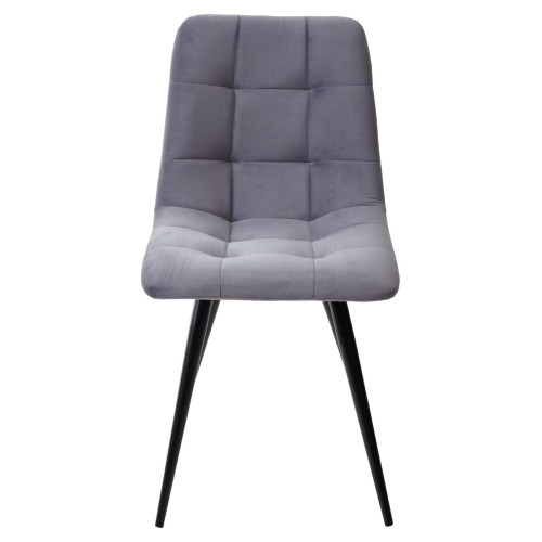 Стул CHILLI-Q серый #27, велюр / черный каркас М-City