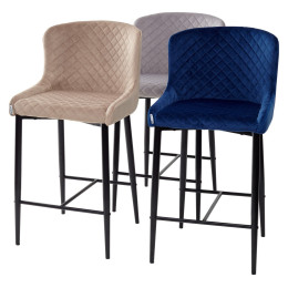 Полубарный стул ARTEMIS бежевый, велюр G108-74 (H=65cm) М-City