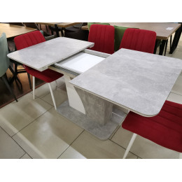 Стол SIRIUS Бетон/ Белый 120 М-City