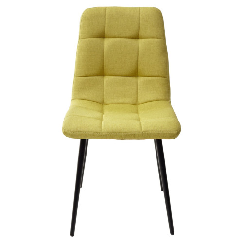 Стул ДИЛАН, цвет лайм #20, ткань / черный каркас М-City