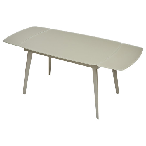 Стол ELIOT 120 GREY9 матовое стекло цвет шампань/ GREY9 каркас М-City