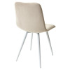 Стул CHILLI-Q бежевый #5, велюр / белый каркас М-City
