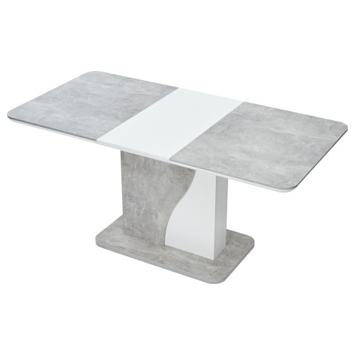 Стол SIRIUS Бетон/ Белый 120 М-City