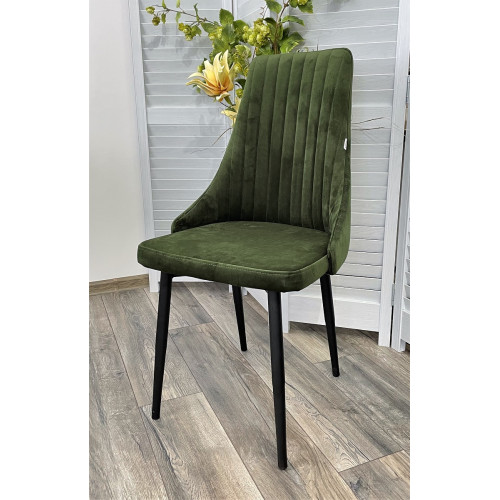 Стул Руссо Олива Catalana #C14, велюр / черный каркас M-City БЕЗ НДС