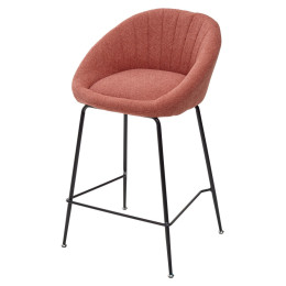 Полубарный стул ATLAS 9105-10 коралл (H=65cm) М-City