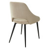 Стул FANTINE-LS БЕЖЕВЫЙ #5, велюр / черный каркас М-City