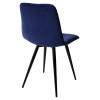 Стул CHILLI-Q темно-синий #H60, велюр / черный каркас М-City