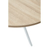 Стол ВЕГА D100 Дуб Бардолино/ белый каркас М-City