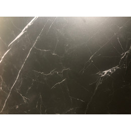 Стол CORNER 120 MATT BLACK MARBLE SINTERED STONE/ BLACK М-City