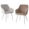 Стул BRANDY BLUVEL-03 светло-серый/ белый каркас, М-City