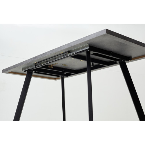 Стол BRICK M 140 Бетон Портленд/ Черный М-City