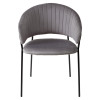 Стул ГЕММА, цвет Серый Nella 061, велюр / черный каркас М-City