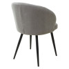 Стул Зефир Teddy 024 Серый, велюр / черный каркас M-City БЕЗ НДС