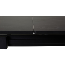 Стол CORNER 120 MATT BLACK MARBLE SINTERED STONE/ BLACK М-City