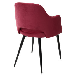 Стул FANTINE-LA ВИННЫЙ #16, велюр / черный каркас М-City