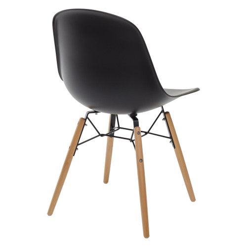 Стул BONNIE 292-DPP черный с деревянными ножками М-City