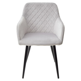 Стул BRANDY BLUVEL-03 светло-серый/ черный каркас, М-City